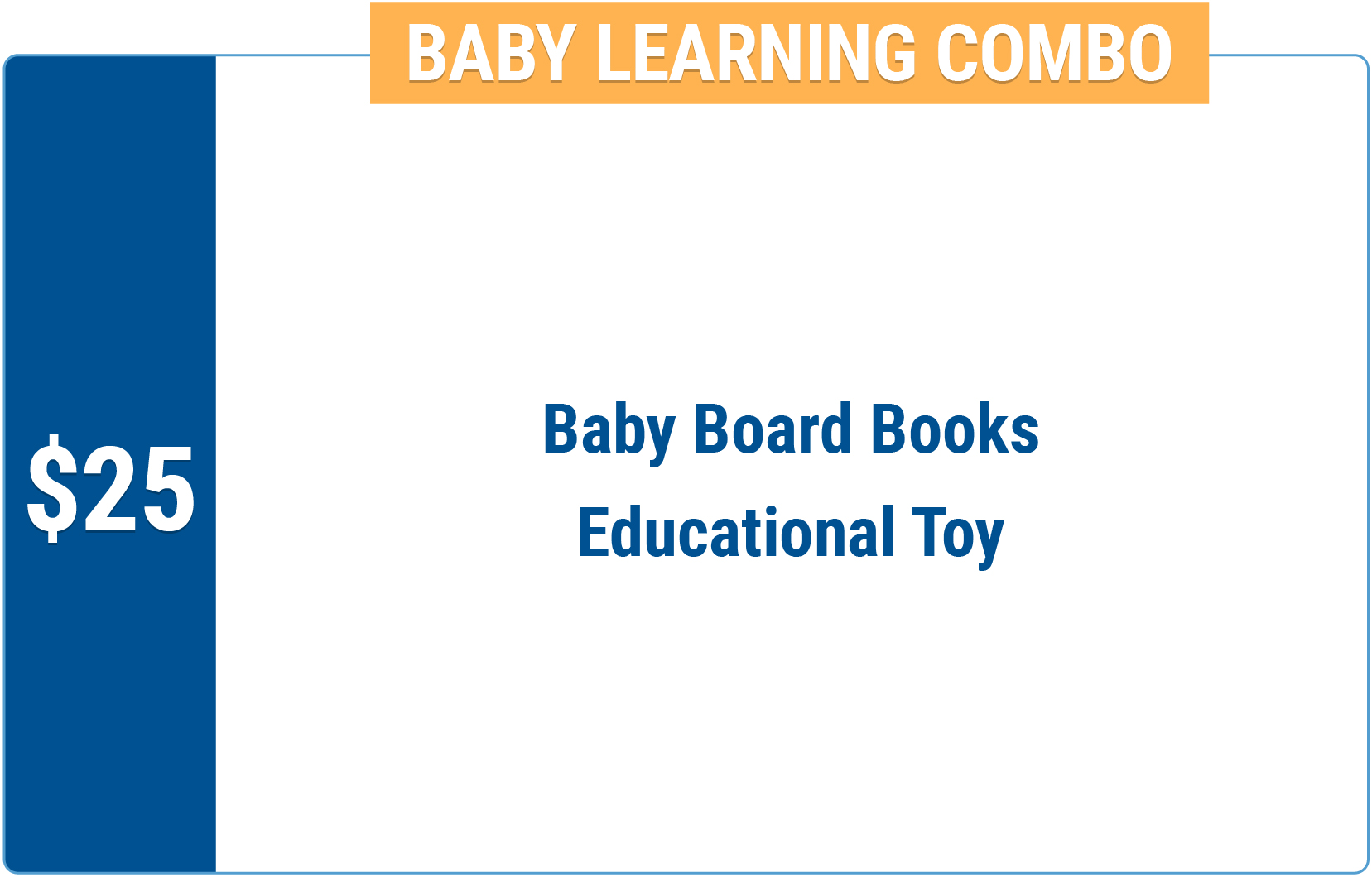 25$ Donation equals Baby Board Books, Educational Toy